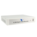 4Ch DVR, H264, VGA/BNC/HDMI, Audio 4Ch in/1Ch out, D1/CIF, Pentaplex